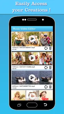 Music Video Editor android App screenshot 1